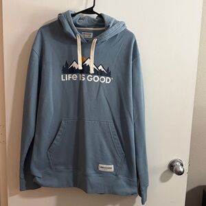 Life Is Good Blue Mountain Hoodie